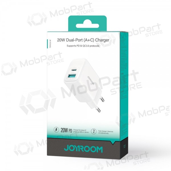 Charger Joyroom JR-TCF21 USB-C/USB-A PD20W white