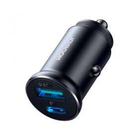 Charger automobilinis Joyroom CCN05 USB-C/USB-A 30W black