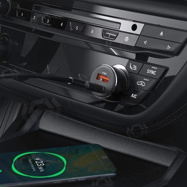Car charger Acefast B12 60W USB-C/USB-A black