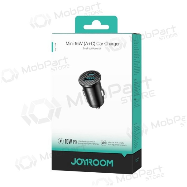 Car charger Joyroom JR-CCN16 USB-A/USB-C 15W black