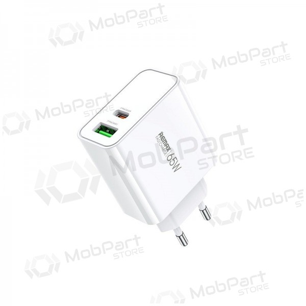 Charger Remax RP-U125 65W GaN USB-C/USB-A white