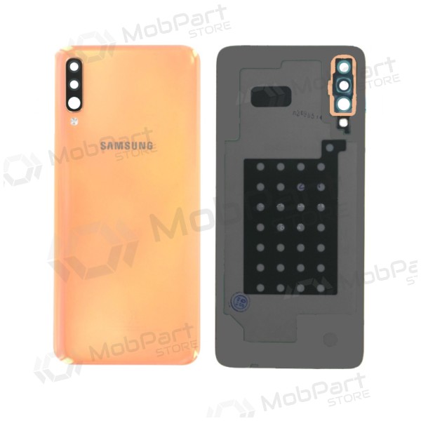 Samsung A505 Galaxy A50 2019 back / rear cover pink (Coral Orange) (used grade B, original)