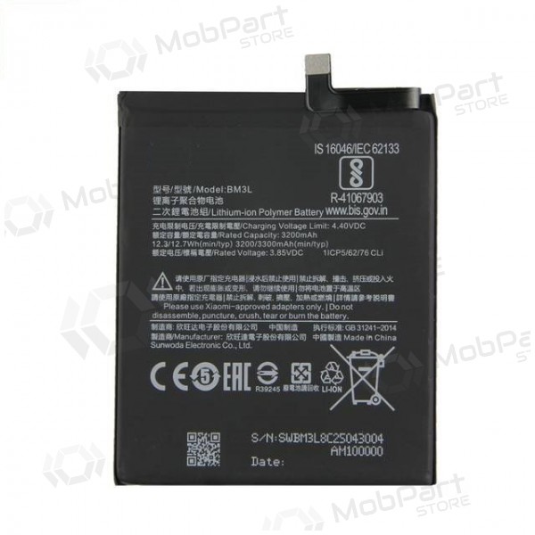 Xiaomi Mi 9 battery / accumulator (BM3L) (3300mAh)