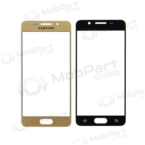 Samsung A310 Galaxy A3 (2016) Screen glass (gold) (for screen refurbishing)