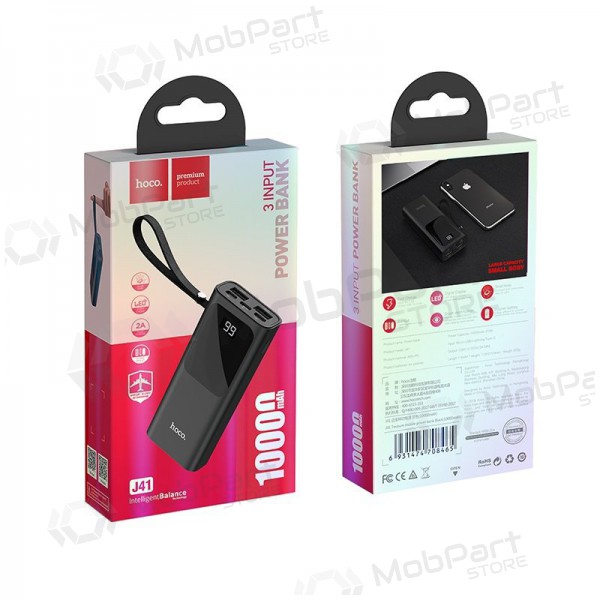 Portable charger / power bank Power Bank Hoco J41 10000mAh (black)