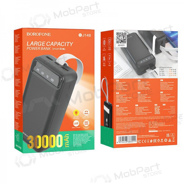 Portable charger / power bank Power Bank Borofone BJ14B Freeway 30000mAh black