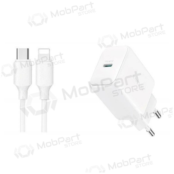 Charger Joyroom JR-TCF20 USB-C PD20W + USB-C to Lightning cable 1.0m white