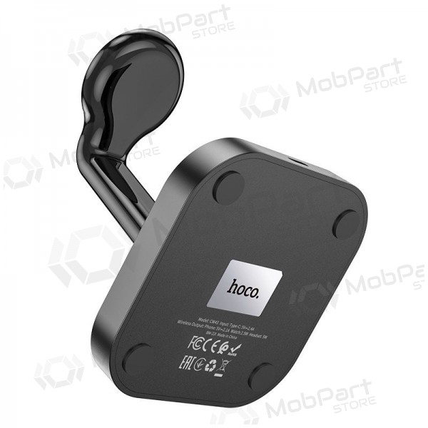 Charger wireless Hoco CW43 Graceful 3-in-1 black