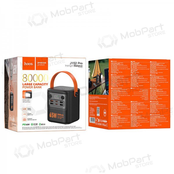 Portable charger / power bank Power Bank Hoco J152 Pro PD65W 80000mAh black
