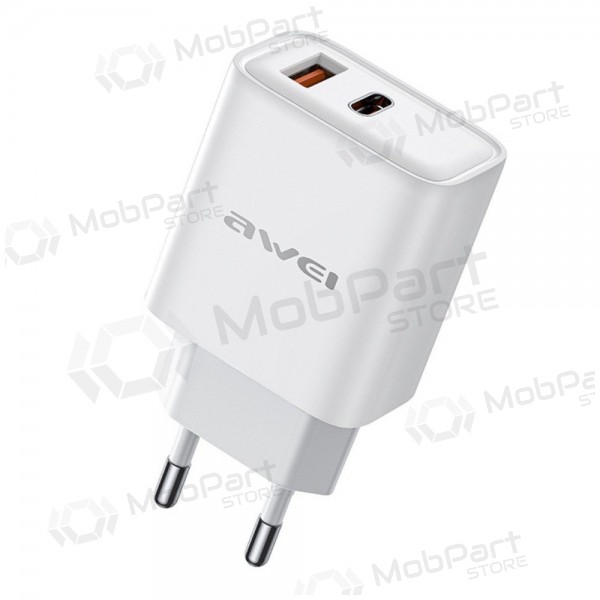Charger Awei PD81-EU USB-A/USB-C white