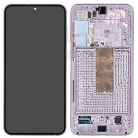 Samsung Galaxy S23+ screen (levandų) (with frame) (original)