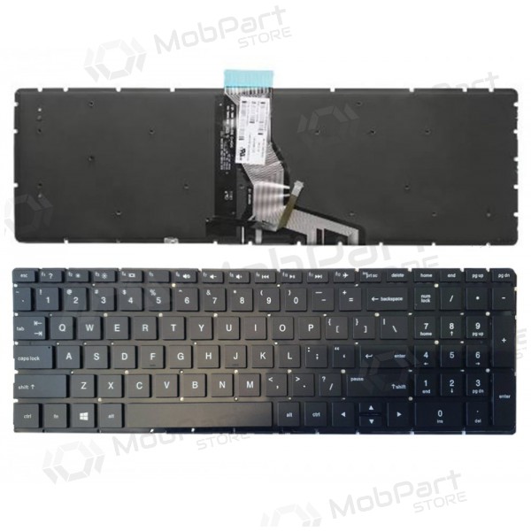 HP 250 G6, 255 G6, 256 G6, 258 G6, 15-BS with backlight (US) keyboard