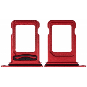 Apple iPhone 14, 14 Plus SIM card holder, Dual SIM (red)