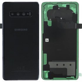 Samsung G975 Galaxy S10 Plus back / rear cover black (Ceramic Black) (used grade B, original)