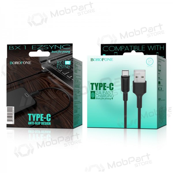 USB cable Borofone BX1 Type-C 1.0m (black)