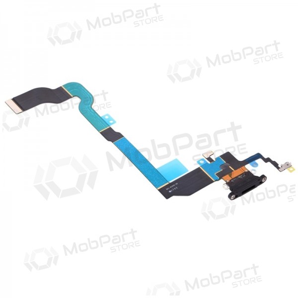 Apple iPhone X charging dock port and microphone flex (black)