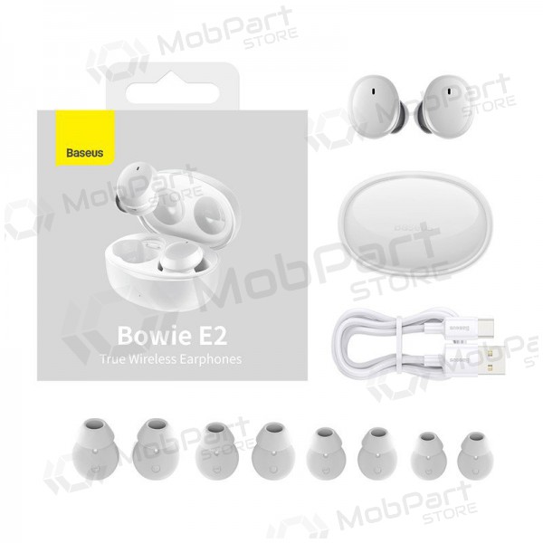 Wireless headset / handsfree Baseus Bowie E2 NGTW090002 (white) Wireless headset / handsfree Baseus Bowie E2 NGTW090002 (white)