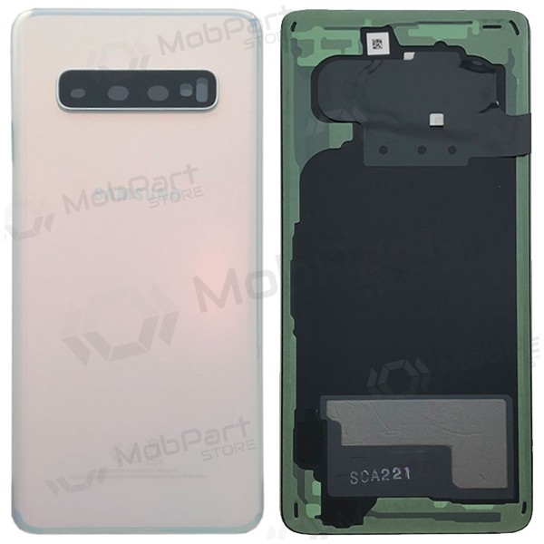 Samsung G973 Galaxy S10 back / rear cover white (Prism White) (used grade A, original) Samsung G973 Galaxy S10 back / rear cover white (Prism White) (used grade A, original)