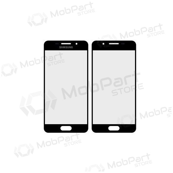 Samsung A310 Galaxy A3 (2016) Screen glass (black) (for screen refurbishing)