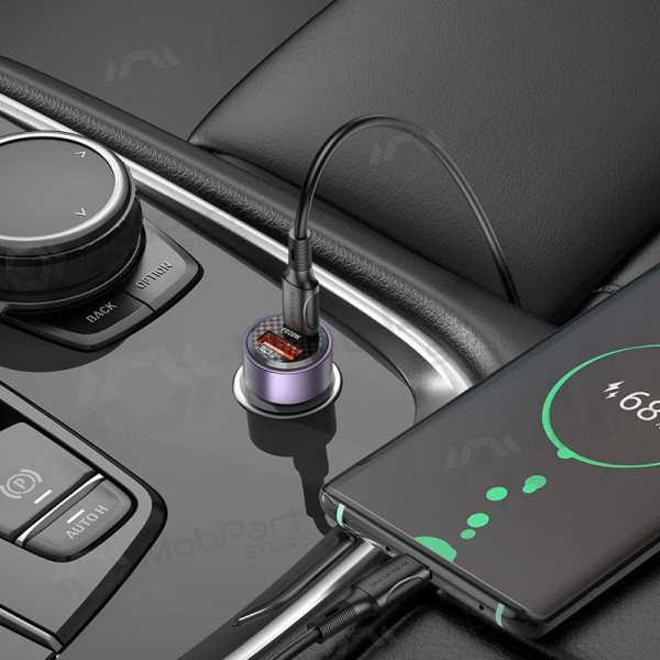 Charger automobilinis Borofone BZ20 PD20W+QC3.0 38W black
