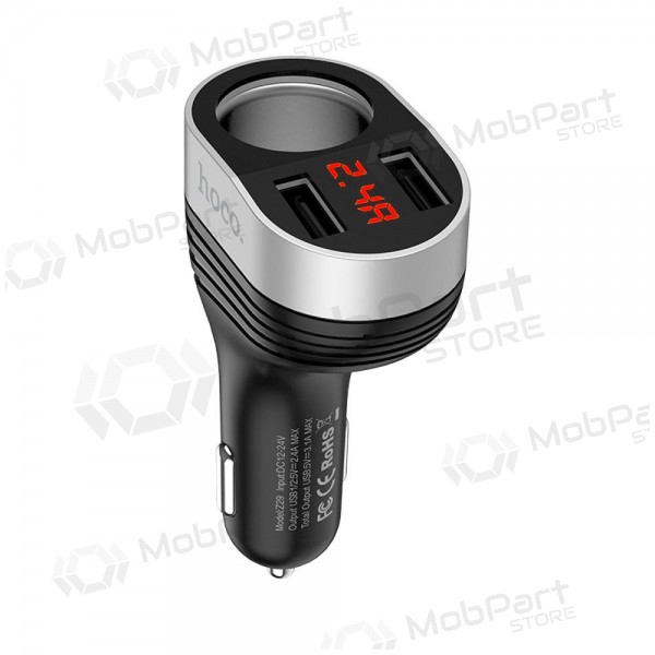 Charger automobilinis Hoco Z29 x 2 USB (3.1A) (black)