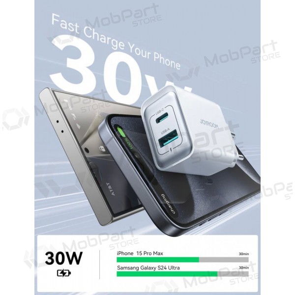Charger Joyroom JR-TCF15 USB-C/USB-A 30W white