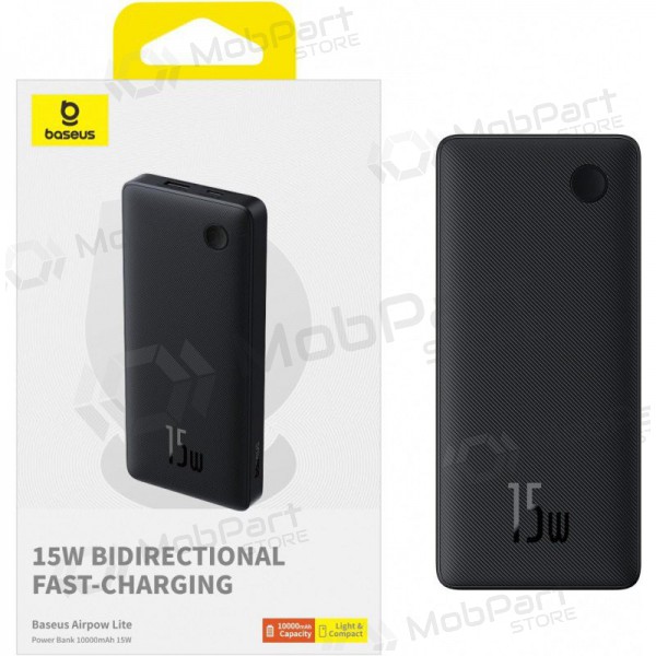 Portable charger / power bank Power Bank Baseus Airpow Lite 15W 10000mAh black P10067500123-00