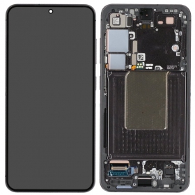 Samsung Galaxy S24 screen (black) (with frame) (original)