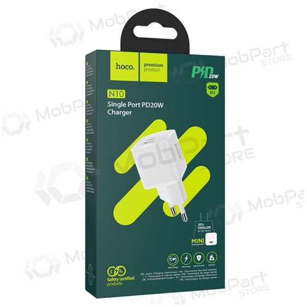 Hoco N10 PD20W Charger (White)