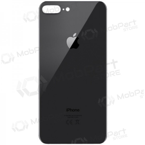Apple iPhone 8 Plus back / rear cover grey (space grey) (bigger hole for camera)