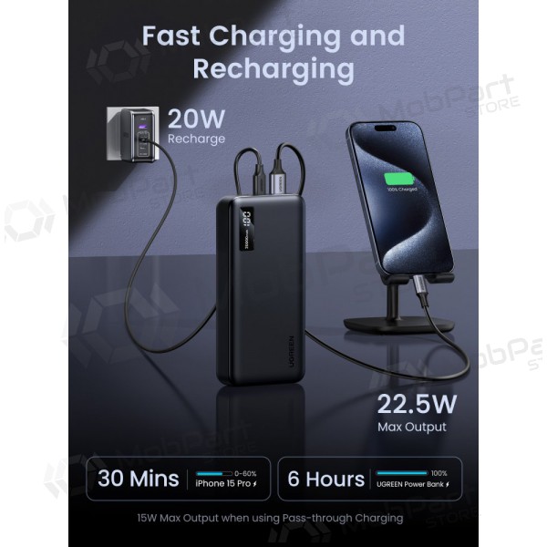 Portable charger / power bank Power Bank Ugreen PB313 20W 20000mAh (25683) black