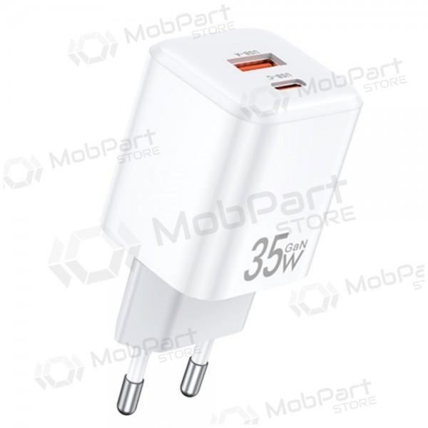 Charger Awei PD66-EU GaN 35W USB-A/USB-C white