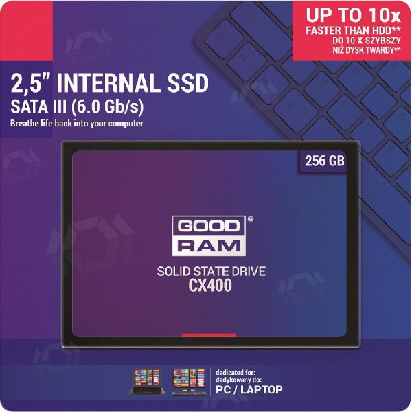 Hard disk SSD GOODRAM CX400 256GB (6.0Gb / s) SATAlll 2,5