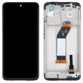 Xiaomi Redmi 10 2021 screen (black) (with frame) (service pack) (original)