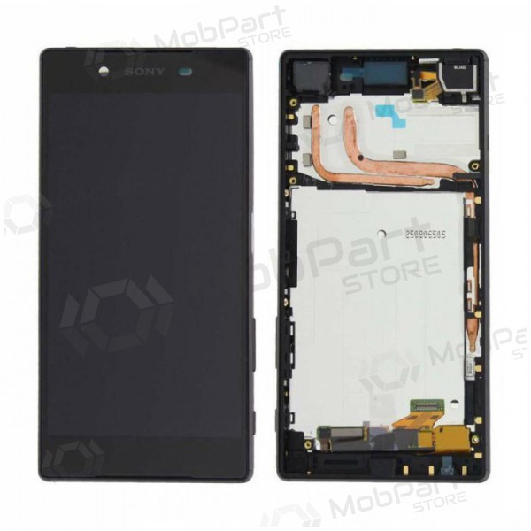 Sony E6603 / E6653 Xperia Z5 screen (black) (with frame) (used grade B, original)