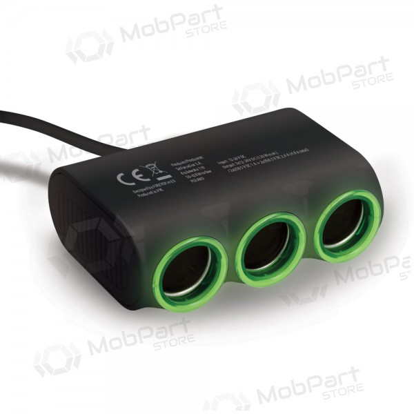 Car charger - šakotuvas Forever CSS-05 3 in 1 4xUSB and 3x12V