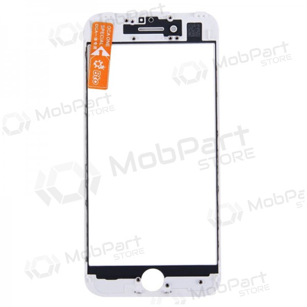 Apple iPhone 7 Plus screen glass with frame and OCA (white) (v2) (for screen refurbishing) - Premium