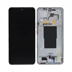 Xiaomi 12T, 12T Pro screen (silver) (with frame) (original)