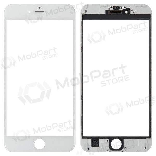 Apple iPhone 6 Plus Screen glass with frame (white) (for screen refurbishing) - Premium Apple iPhone 6 Plus Screen glass with frame (white) (for screen refurbishing) - Premium