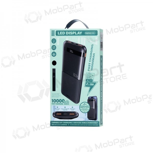 Portable charger / power bank Power Bank Remax RPP-71 22.5W 10000mAh black