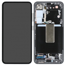 Samsung Galaxy S23 screen (black) (with frame) (original)