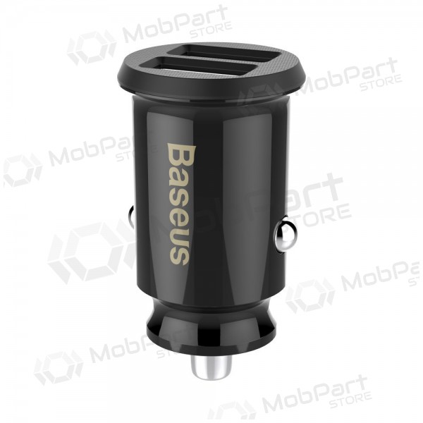 Charger automobilinis Baseus Grain (3.1A) x 2 USB CCALL-ML01 (black)