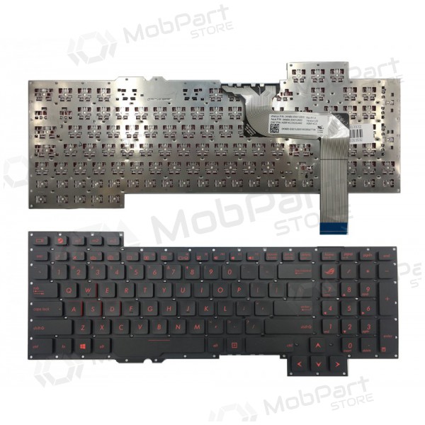ASUS: ROG G751, G751J, G751JL, G751JM, G751JT, G751JY keyboard ASUS: ROG G751, G751J, G751JL, G751JM, G751JT, G751JY keyboard