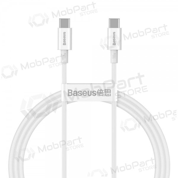 Cable Baseus Superior Type-C - Type-C 100W 1.0m (white) CATYS-B02