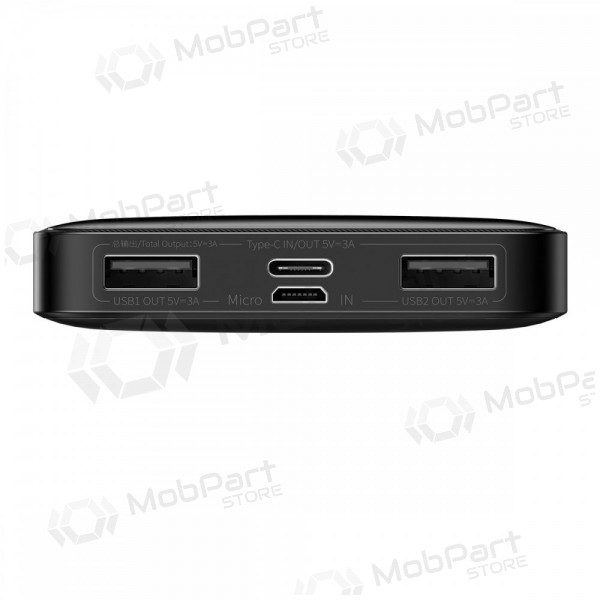 Portable charger / power bank Power Bank Baseus Bipow Type-C PD+2xQuick Charge 3.0 15W 10000mAh su ekranu black PPBD050001