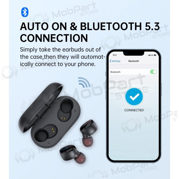 Wireless headphones Choetech BH-T16 Hi-Fi Bean TWS Wireless headphones Choetech BH-T16 Hi-Fi Bean TWS
