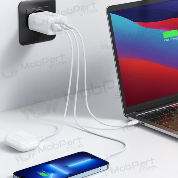 Charger buitinis Ugreen CD275 2xUSB-C/USB-A 65W white