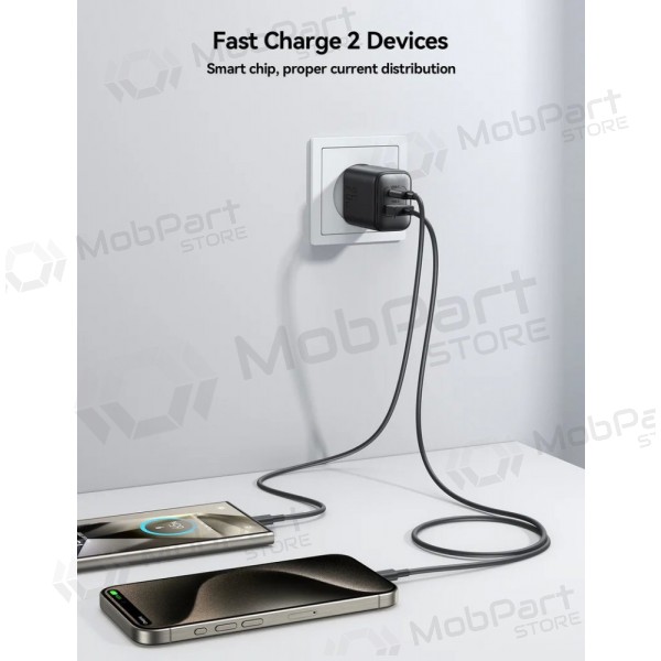 Charger Joyroom JR-TCF13 USB-C/USB-A 25W black