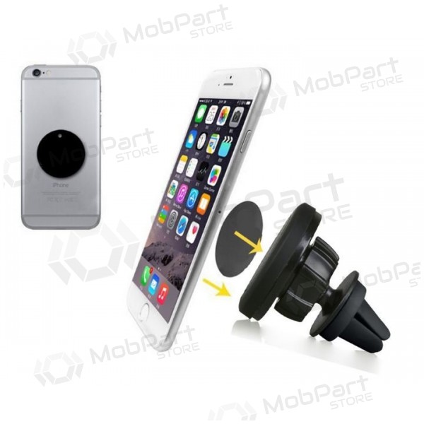 Car phone holder CPH-26 (for using on ventilation grille, magnetic fixing)