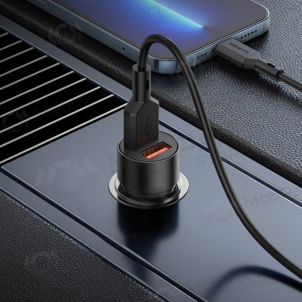 Charger automobilinis Borofone BZ19B 2xUSB-A QC3.0 36W black